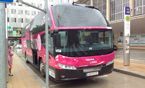 Preiswert mit dem Vienna Airport Bus zum Flughafen fahren